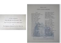 Invitation and guest list for the Alumni Dinner, April 1940